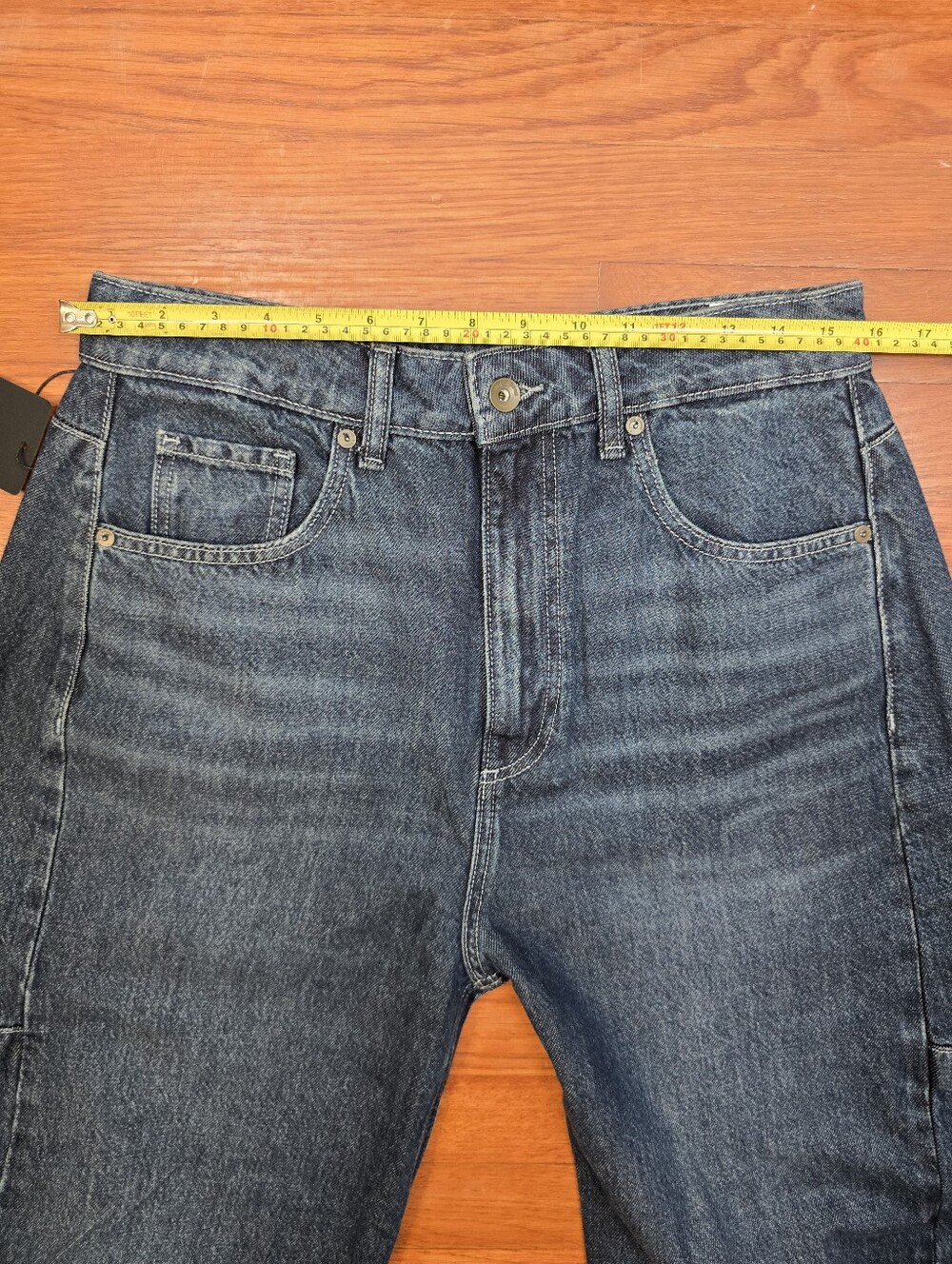 Rag & Bone The Chase High-Rise Barrel Jeans Grafton Blue Sz.28 - Picture 11 of 16
